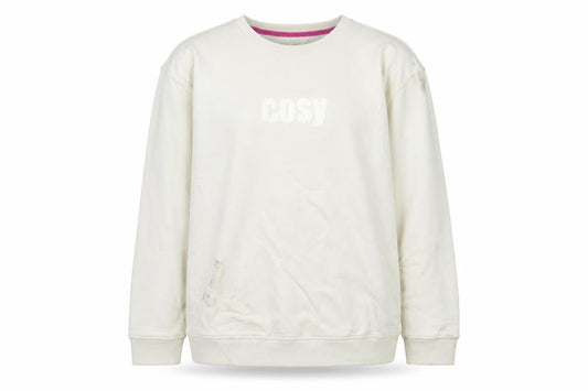 Marks and Spencer Womens Ivory Polyester Pullover Sweatshirt Size 14