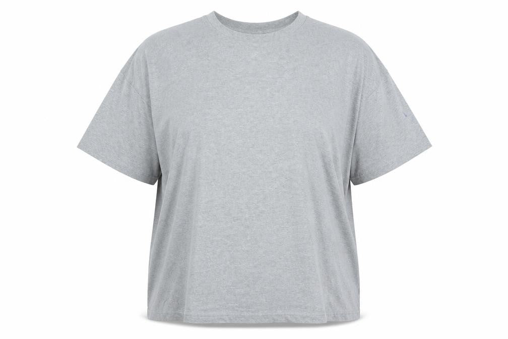 ASOS Womens Grey Cotton Basic T-Shirt Size XL Crew Neck