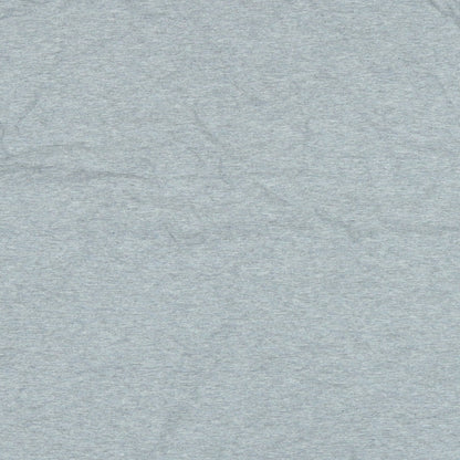 Brand and care label for ASOS women’s grey cotton basic t-shirt, size XL, crew neck