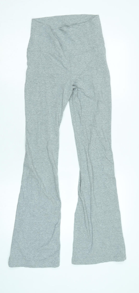 Cotton On Womens Grey Cotton Trousers Size S L31 in Regular