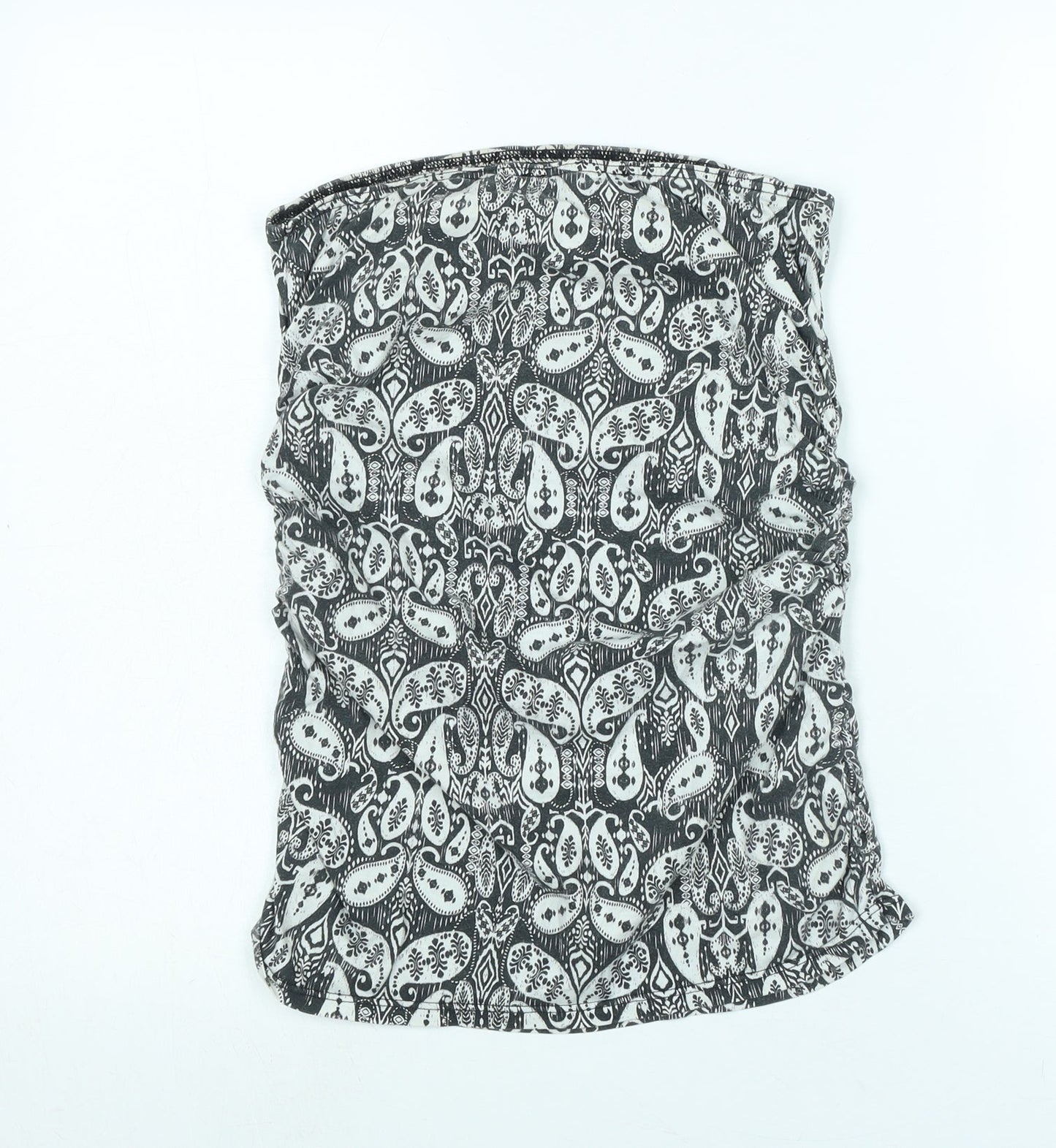 Dorothy Perkins Womens Black Cotton Basic T-Shirt Size 10 Off the Shoulder - Top sits underarms
