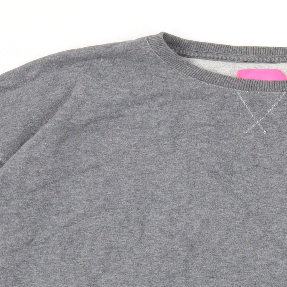 NEXT Womens Grey Cotton Pullover Sweatshirt Size M Pullover - Pockets