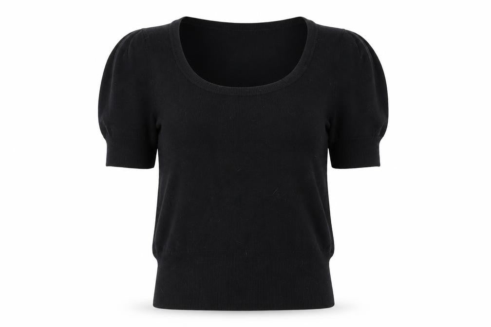Dorothy Perkins Womens Black Scoop Neck Viscose Pullover Jumper Size 12