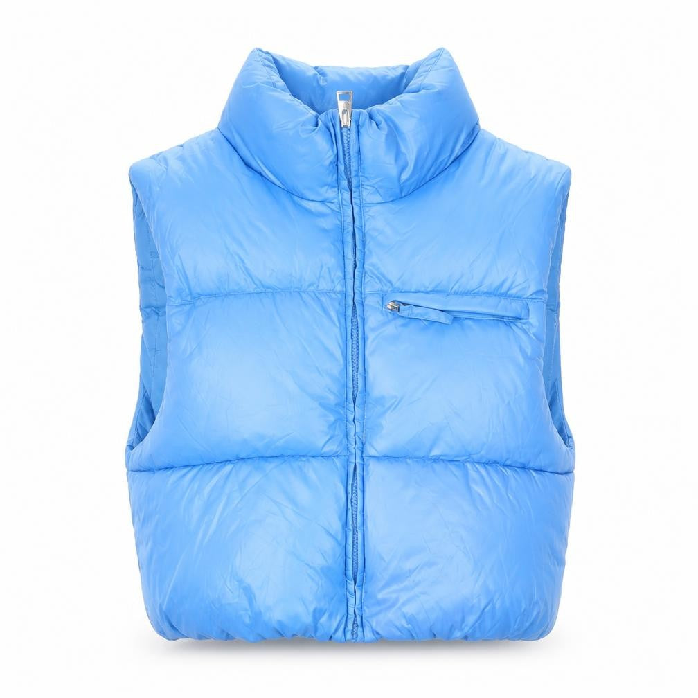 Bershka Womens Blue Gilet Jacket Size S Zip