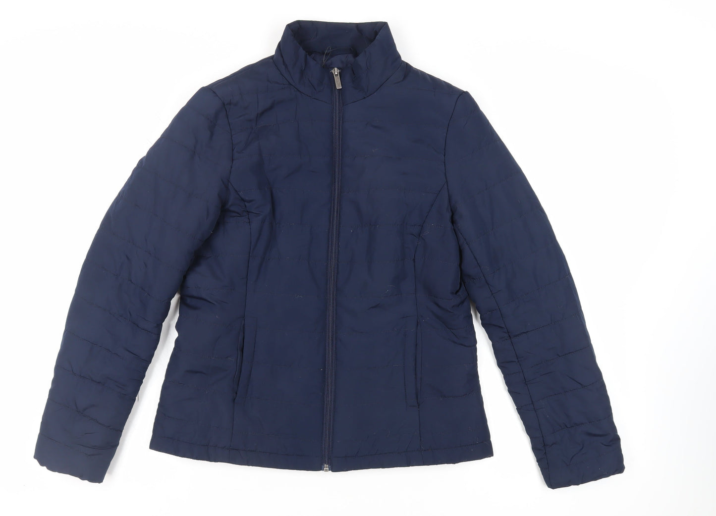 Marks and Spencer Womens Blue Jacket Size 10 Zip