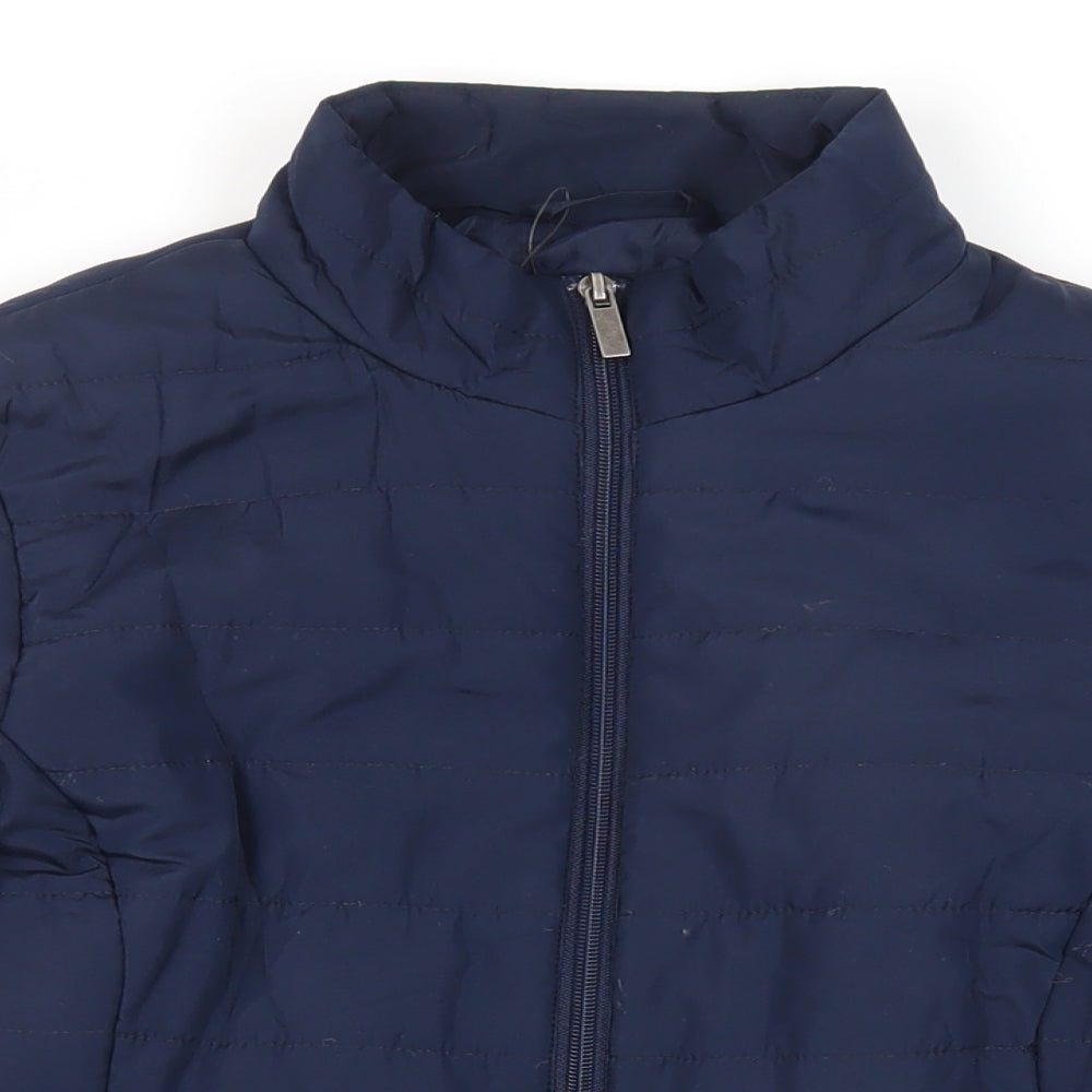 Marks and Spencer Womens Blue Jacket Size 10 Zip