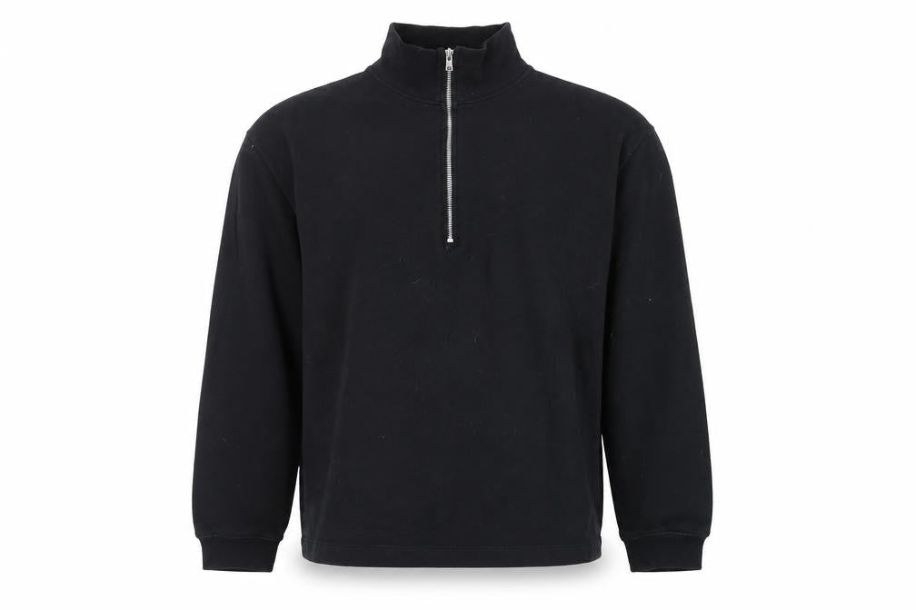 Topman Mens Black Cotton Pullover Sweatshirt Size M