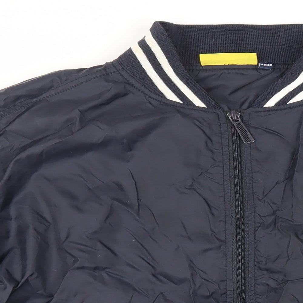 Slam Dunk Mens Blue Varsity Jacket Jacket Size M Zip