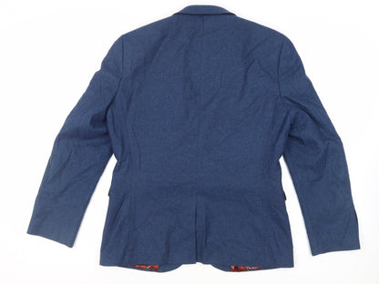 Next Mens Blue Wool Jacket Suit Jacket Size 42 Regular