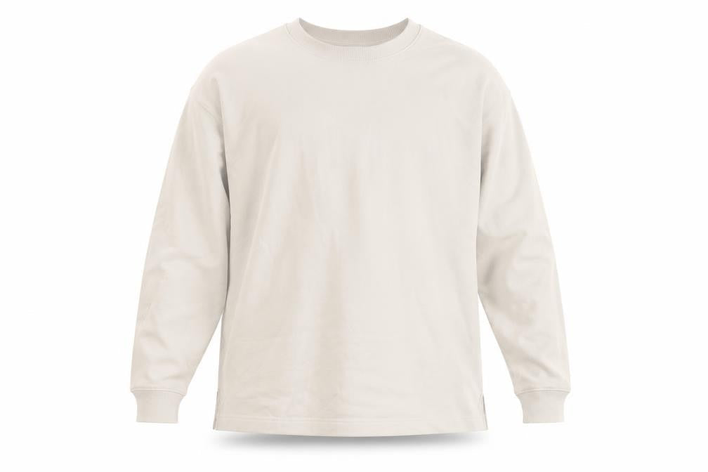 Marks & Spencer Mens Ivory Cotton Pullover Sweatshirt Size L