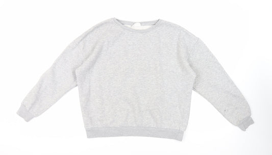 Chelsea Peers Womens Grey Cotton Pullover Sweatshirt Size M Pullover