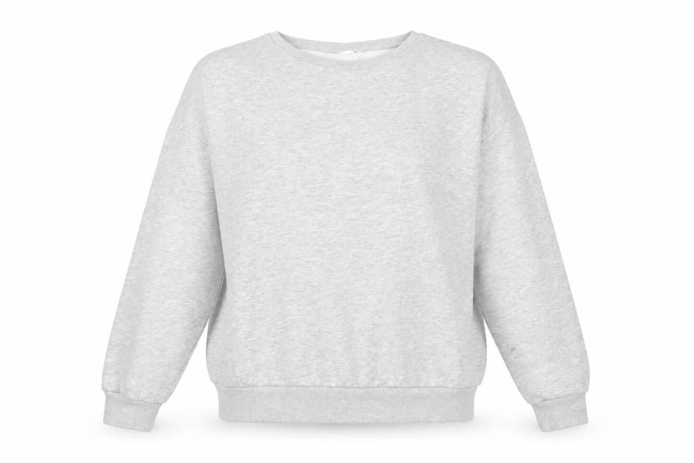 Chelsea Peers Womens Grey Cotton Pullover Sweatshirt Size M Pullover