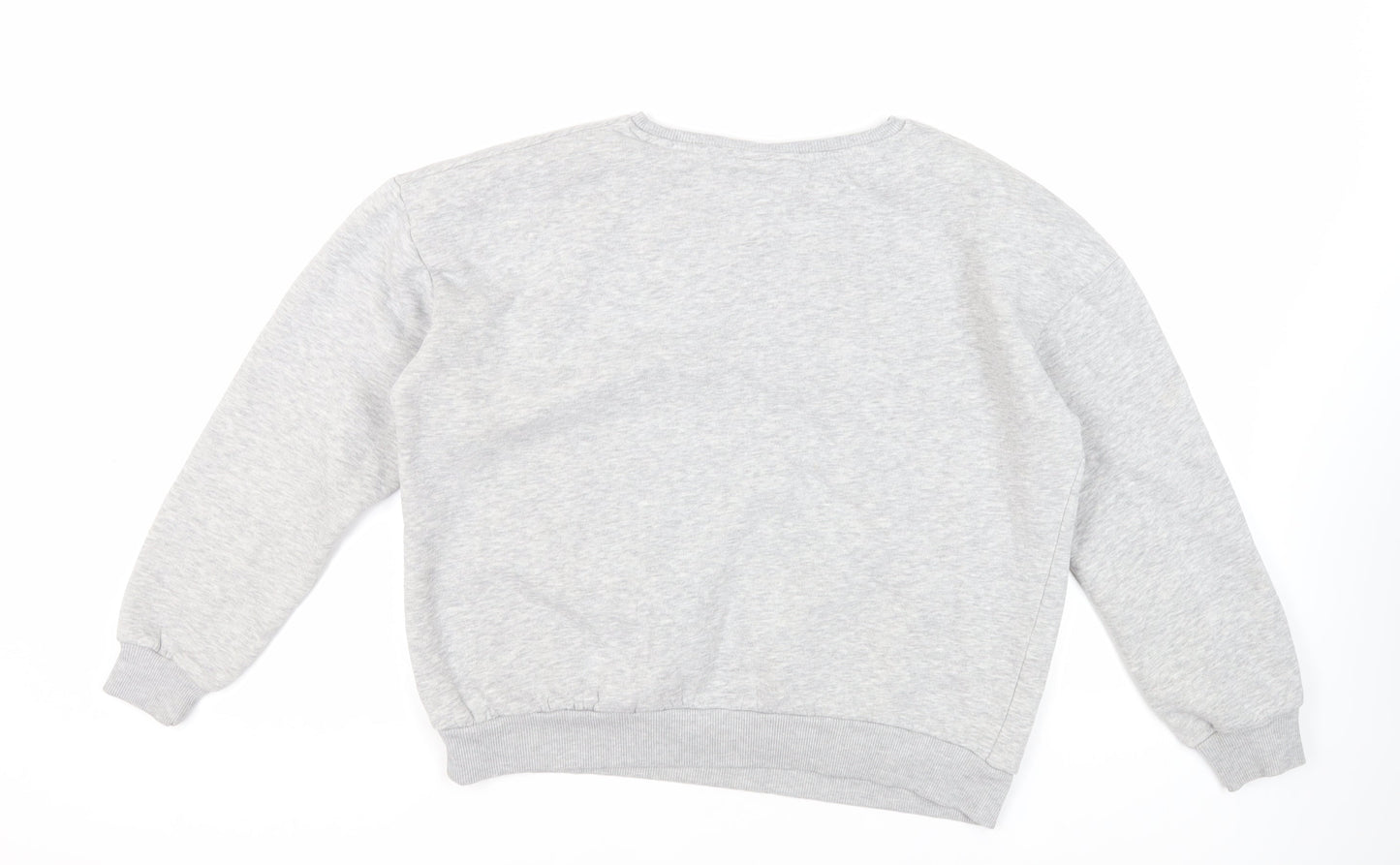 Chelsea Peers Womens Grey Cotton Pullover Sweatshirt Size M Pullover