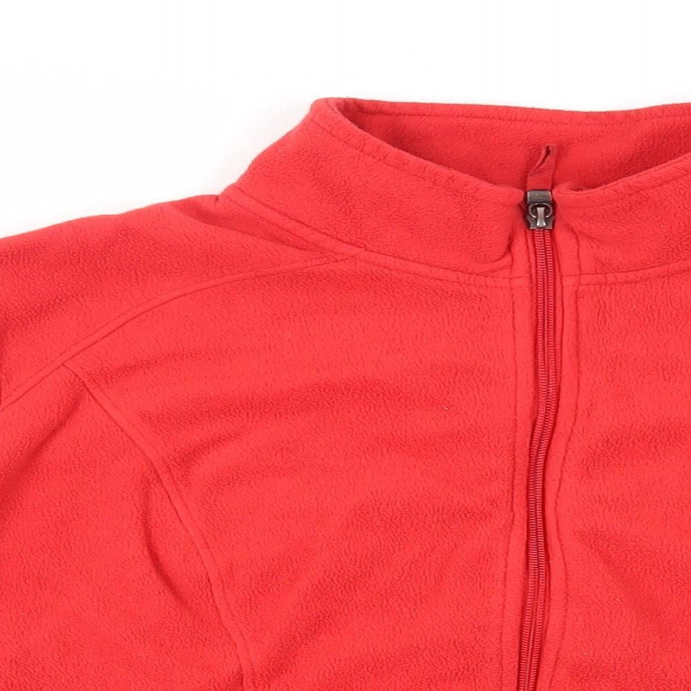 Marks and Spencer Womens Red Jacket Size 22 Zip - Zipped Pockets
