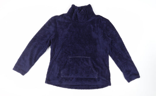 Marks and Spencer Womens Blue Polyester Pullover Sweatshirt Size 14 Pullover - Pockets