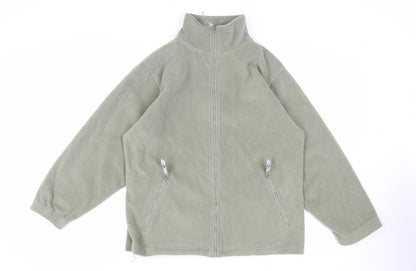 Neutral Territory Mens Green Jacket Size M Zip - Zipped Pockets