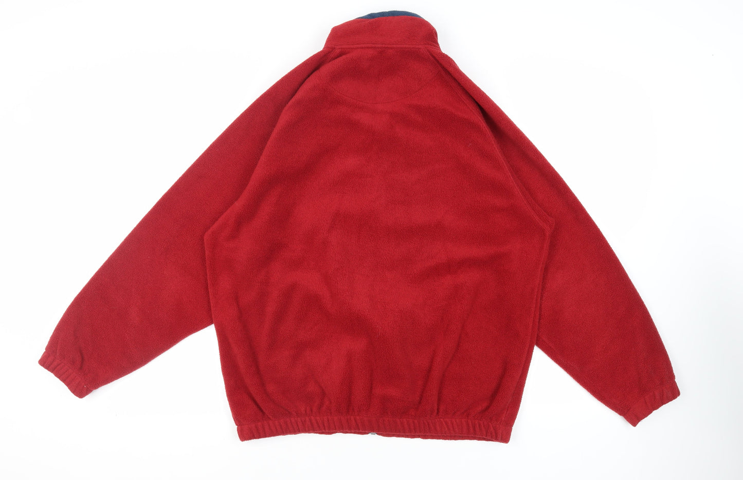 Cotton Traders Mens Red Jacket Size M Zip - Logo Zipped Pockets