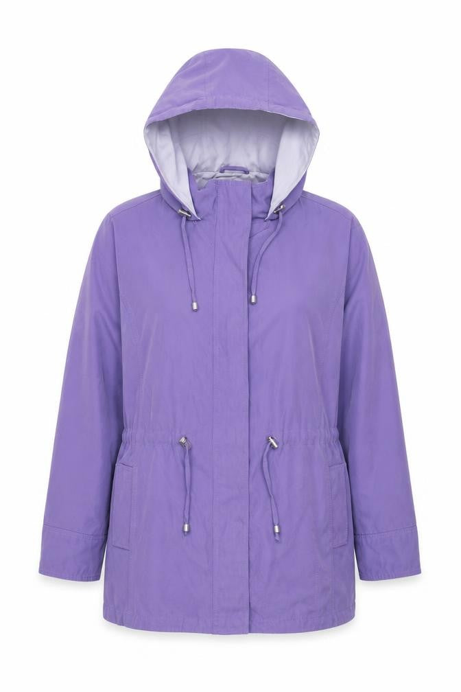 Debenhams Womens Purple Parka Coat Size 16 Zip