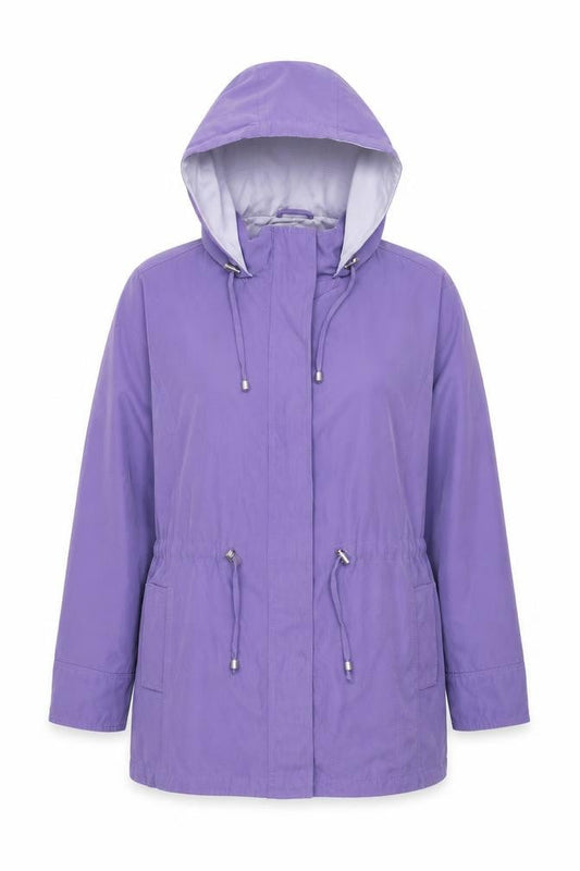 Debenhams Womens Purple Parka Coat Size 16 Zip