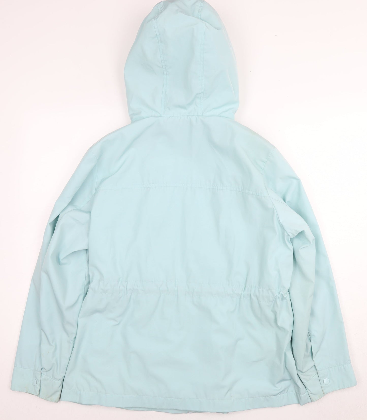 Marks and Spencer Womens Blue Parka Coat Size 16 Zip