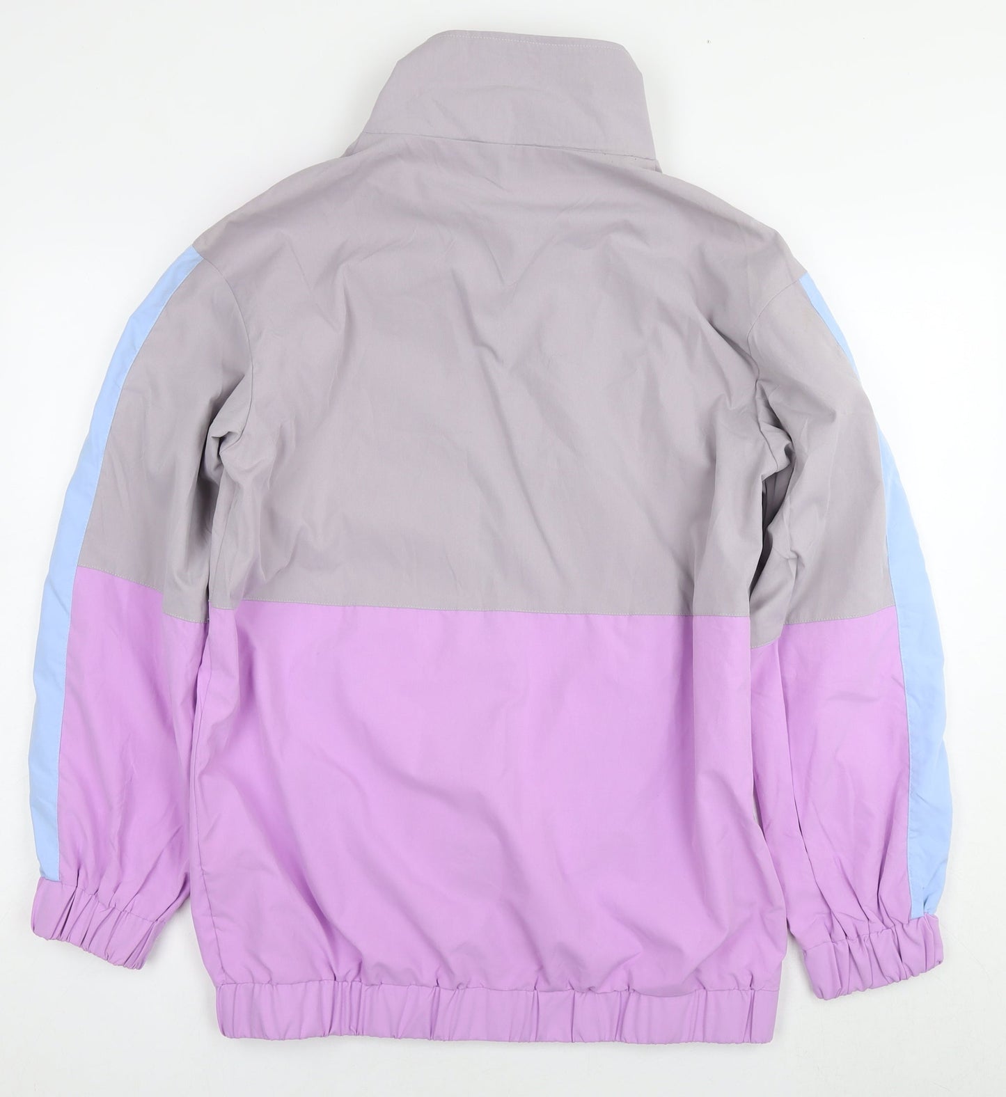 PRETTYLITTLETHING Womens Multicoloured Windbreaker Jacket Size 10 Zip