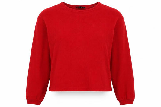 New Look Womens Red Polyester Pullover Sweatshirt Size M Pullover