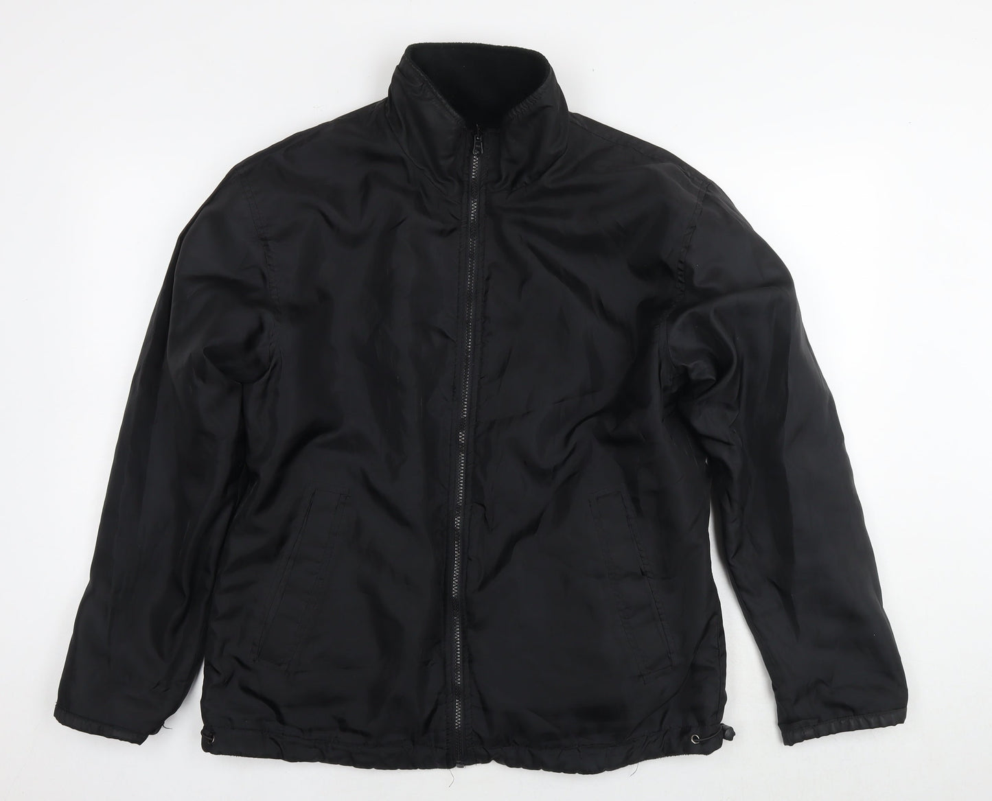 Crane Sports Mens Black Jacket Size M Zip - Reversible