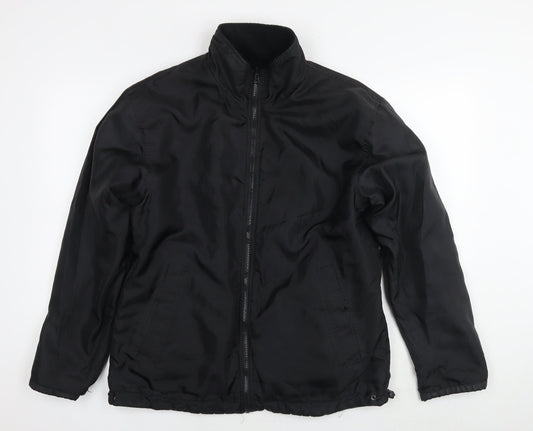 Crane Sports Mens Black Jacket Size M Zip - Reversible