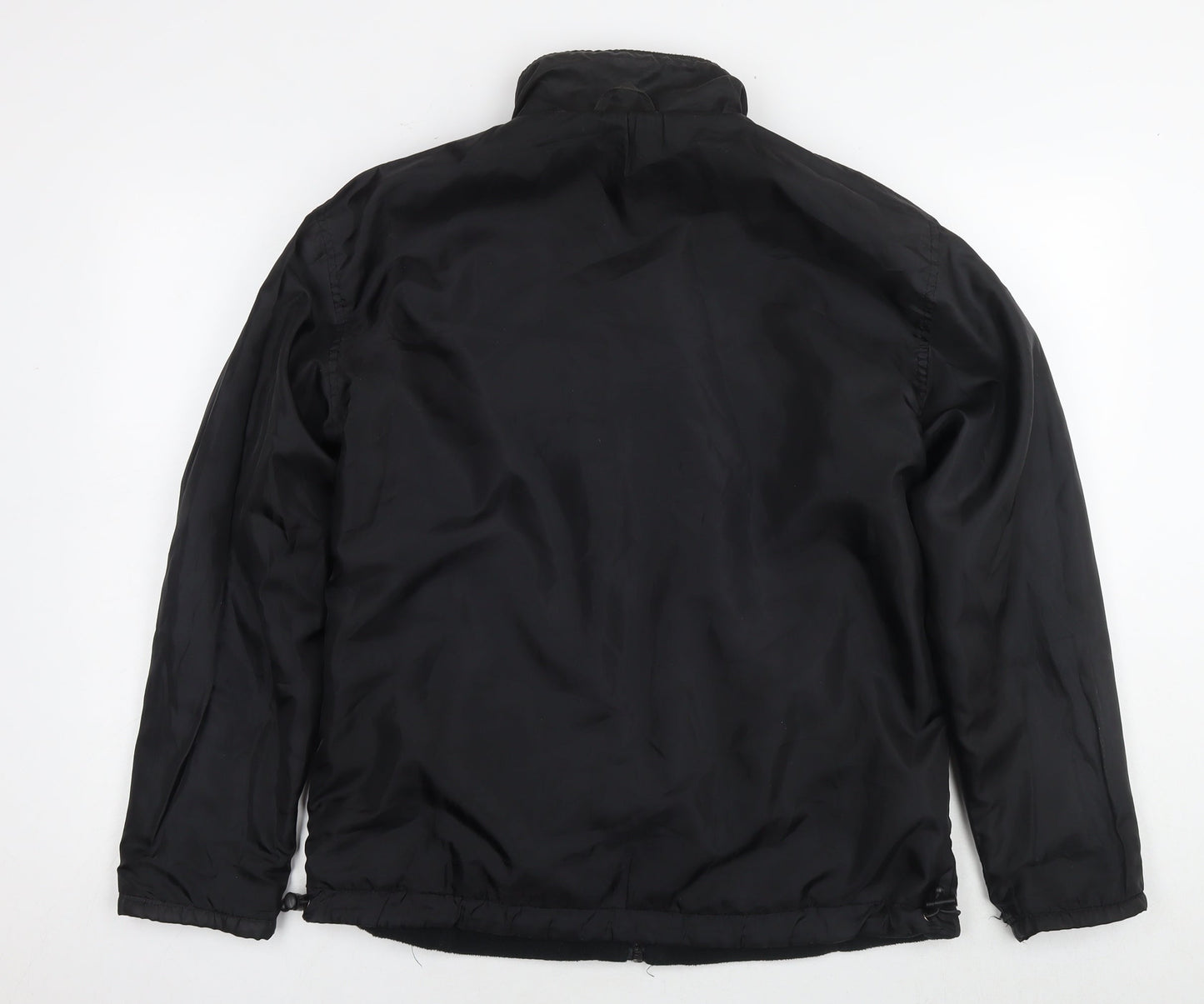 Crane Sports Mens Black Jacket Size M Zip - Reversible