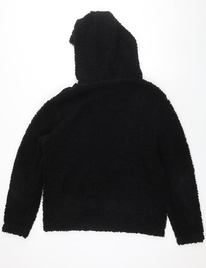 H&M Womens Black Polyester Pullover Sweatshirt Size M Pullover