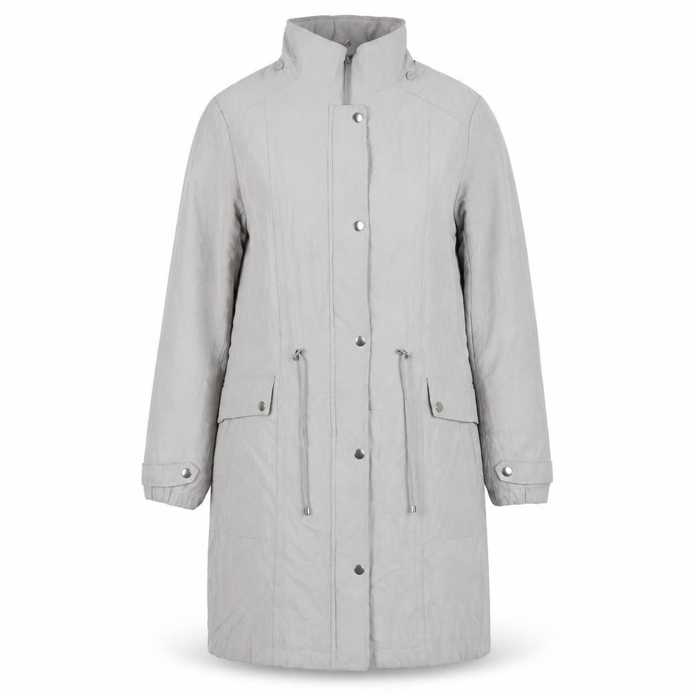 Bonmarché Womens Grey Overcoat Coat Size 14 Zip
