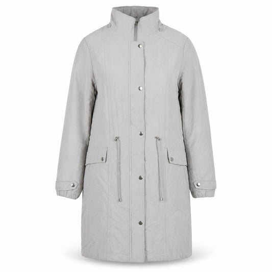 Bonmarché Womens Grey Overcoat Coat Size 14 Zip