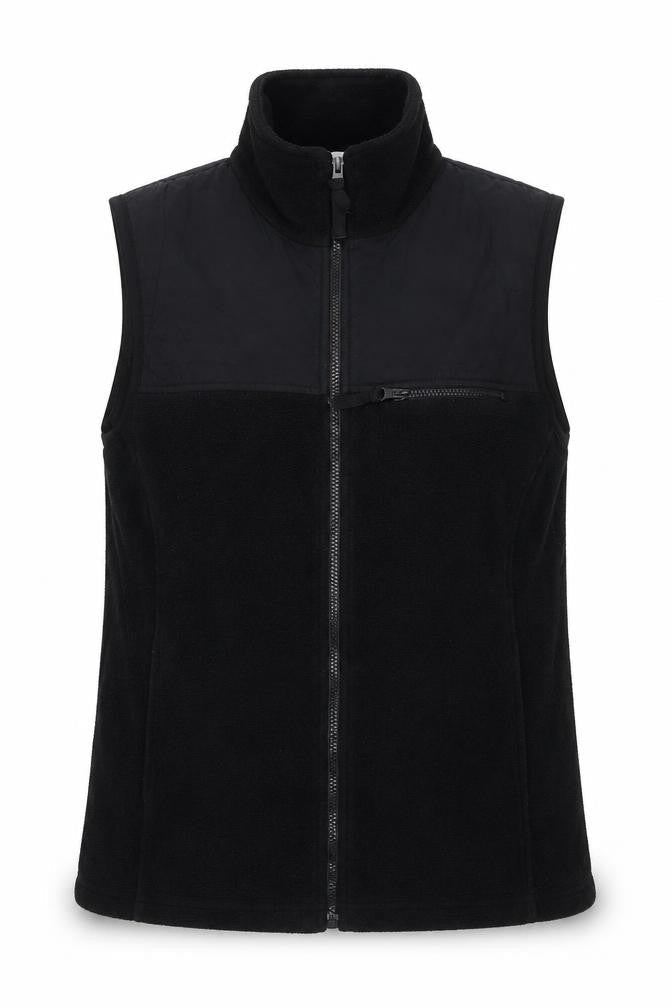 Bonmarché Womens Black Gilet Waistcoat Size M Zip