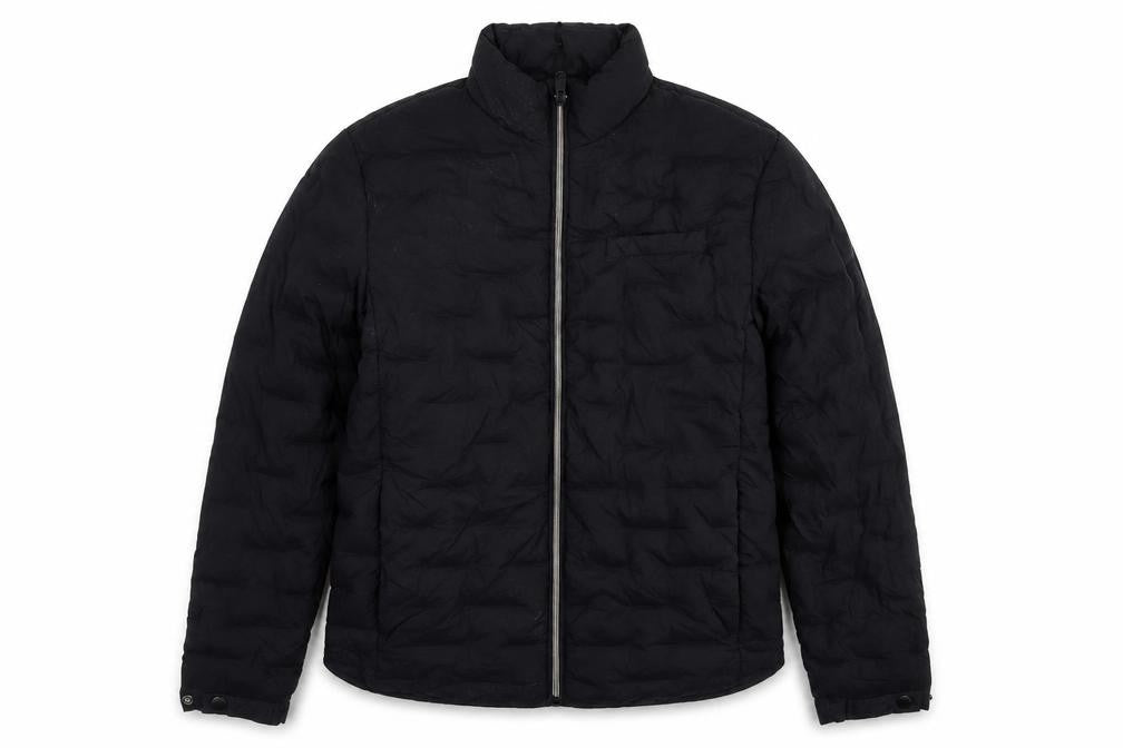 Autograph Mens Black Puffer Jacket Coat Size L Zip