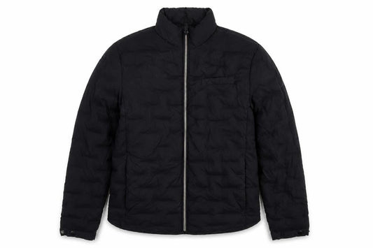 Autograph Mens Black Puffer Jacket Coat Size L Zip