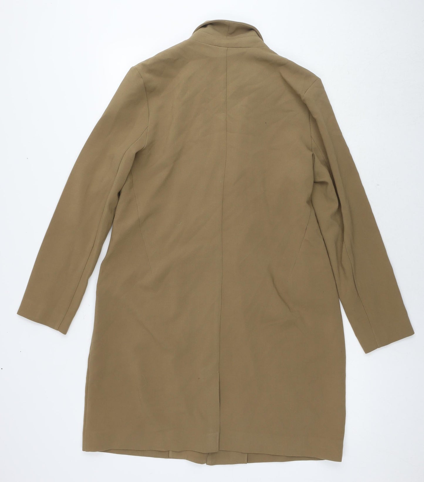 ASOS Womens Brown Overcoat Coat Size 12 Button