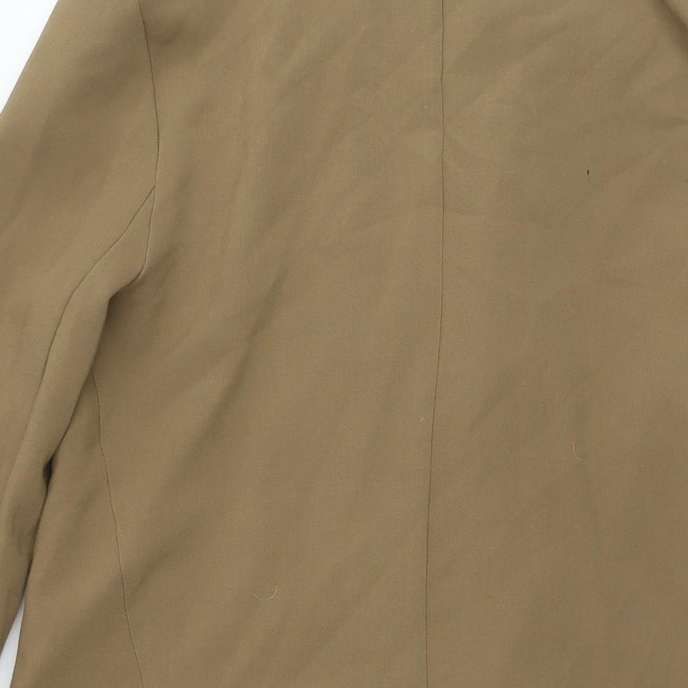 ASOS Womens Brown Overcoat Coat Size 12 Button