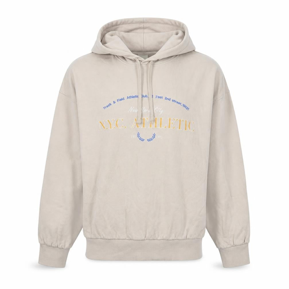 H&M Womens Beige Cotton Pullover Hoodie Size S Pullover - N.Y.C