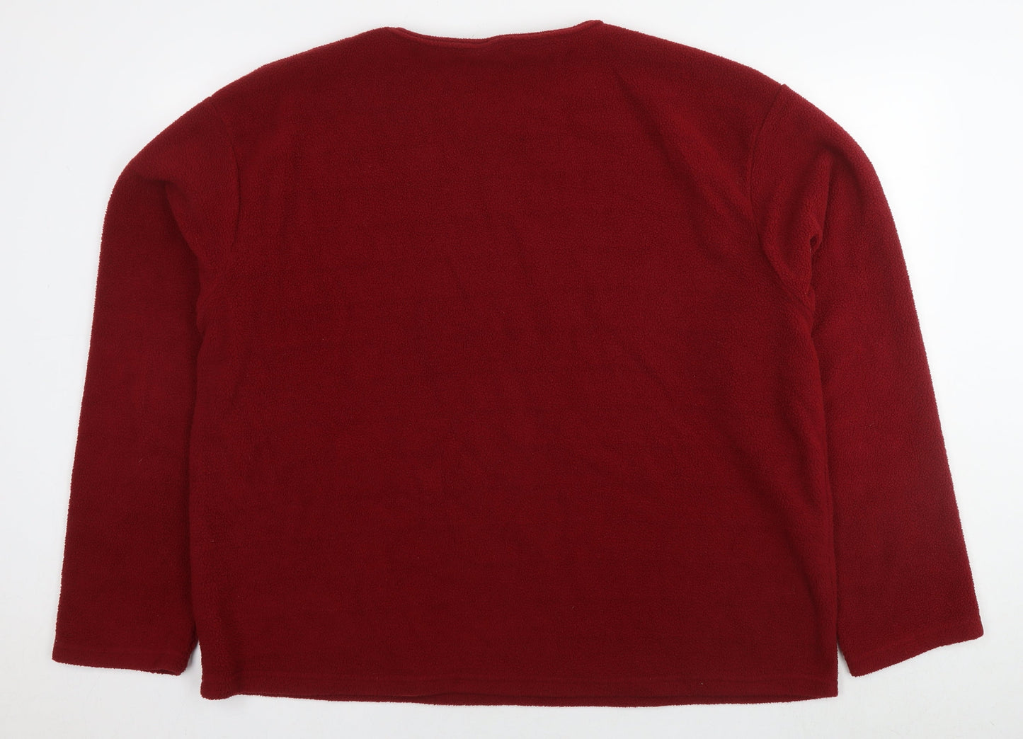 Kruxader Mens Red Polyester Pullover Sweatshirt Size 3XL