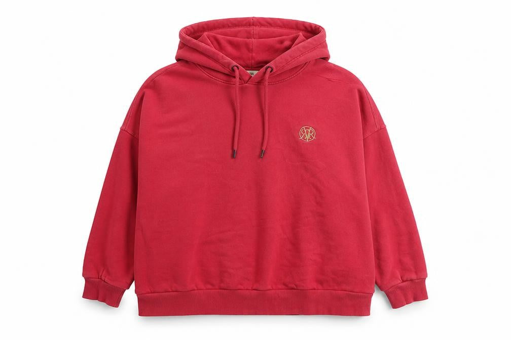 River Island Womens Pink Cotton Pullover Hoodie Size L Pullover