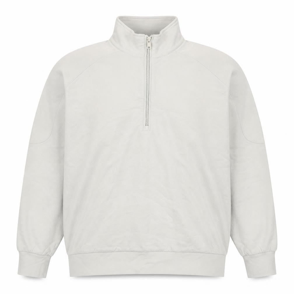 Mango Mens Ivory Cotton Pullover Sweatshirt Size S