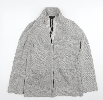 Topshop Womens Grey Kimono Jacket Size 8 Zip