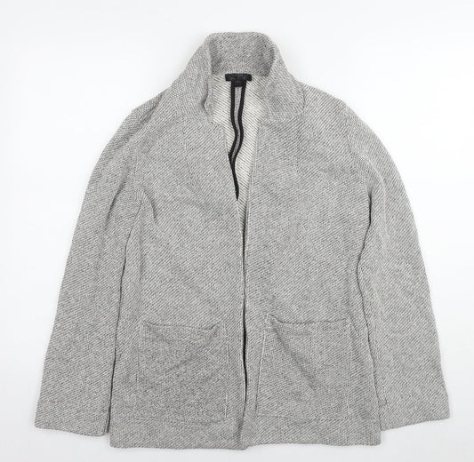 Topshop Womens Grey Kimono Jacket Size 8 Zip
