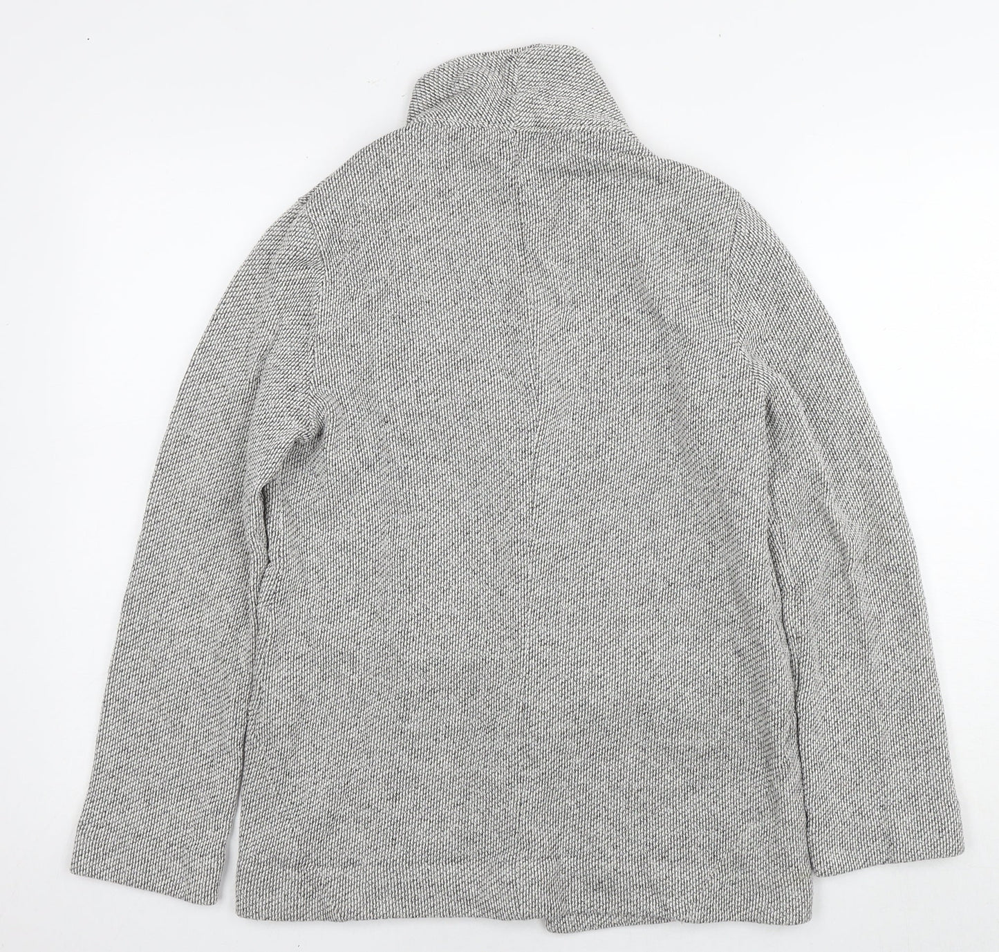 Topshop Womens Grey Kimono Jacket Size 8 Zip