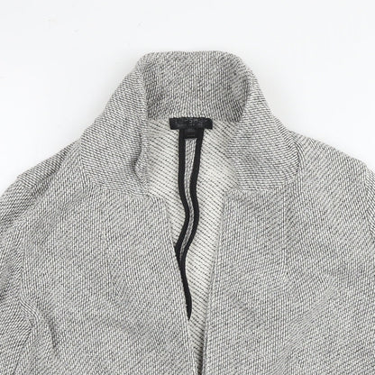 Topshop Womens Grey Kimono Jacket Size 8 Zip