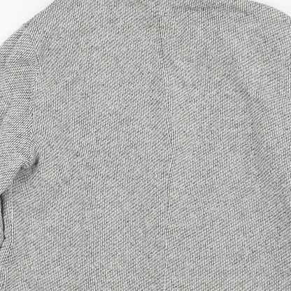 Topshop Womens Grey Kimono Jacket Size 8 Zip