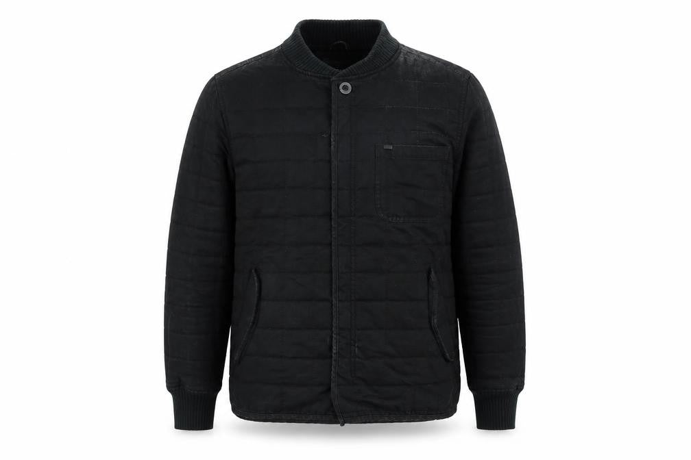 Krew Mens Black Jacket Coat Size S Zip