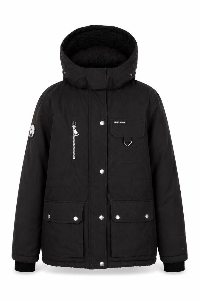 New Look Womens Black Rain Coat Coat Size 10 Zip