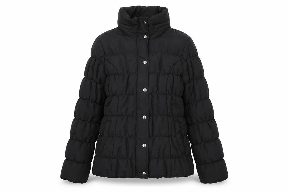 Marks & Spencer Womens Black Puffer Jacket Coat Size M Zip