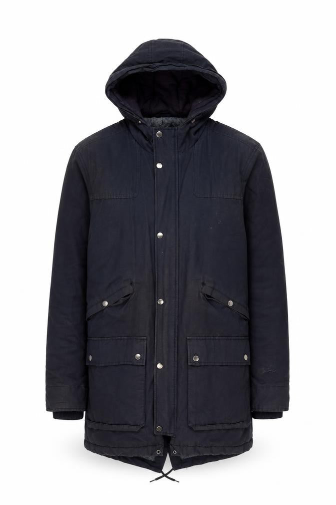 Topman Mens Blue Overcoat Coat Size M Zip